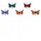 12 Packs: 10 ct. (120 total) 2.5" Multicolor Feather Butterflies by Ashland®